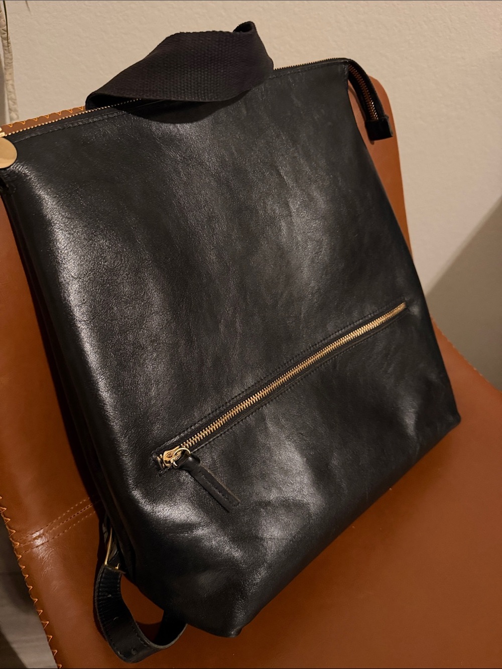 Clare V Remi Backpack Black Rustique